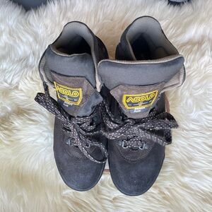 ASOLO Rainer Plus Hiking Boot 8 Brown Suede Lace Up Trek Hiking Shock Absorber